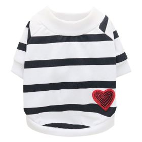 Jarre Aero Bull Pug Puppy Clothes Teddy Milk Cat Pet Spring And Summer Thin Small Dog Puppy (Option: White-XS)